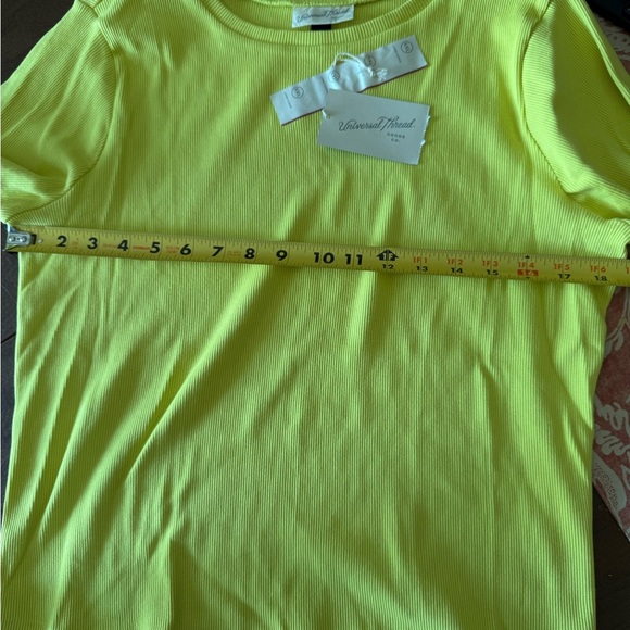 NWT Universal Thread by Target  Chartreuse Ribbed Pullover SZ XXL - Picture 8 of 9